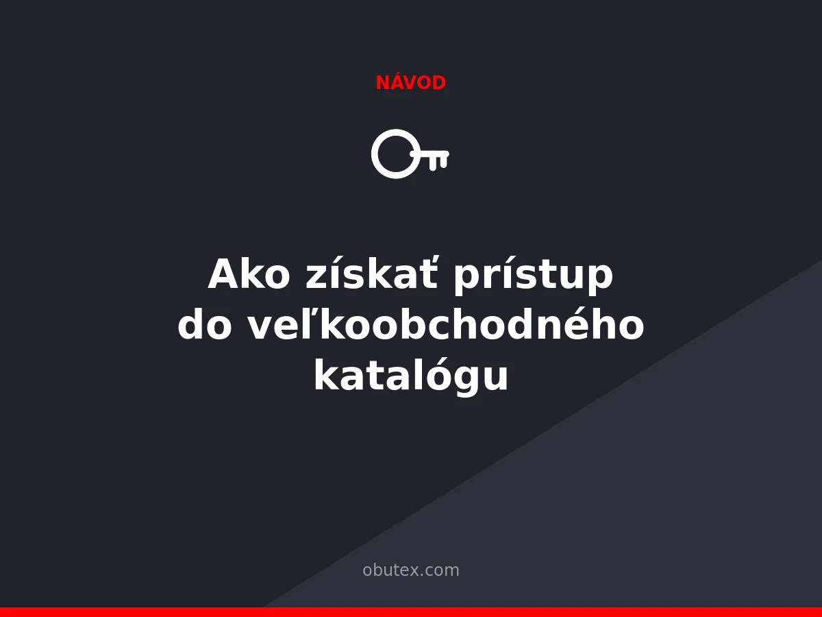 Ako získať prístup do veľkoobchodného katalógu